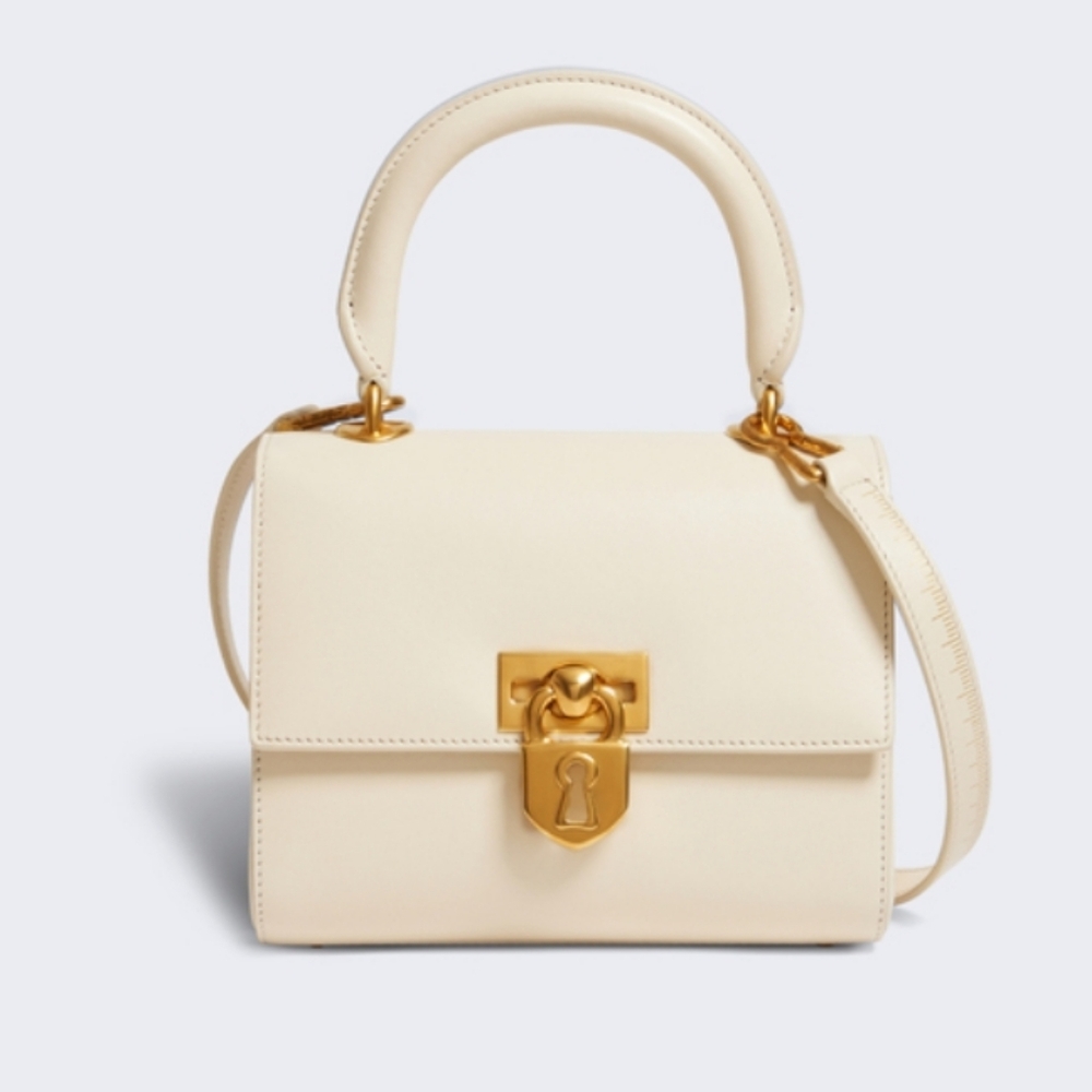 🌹🌹Schiaparelli Ecru Leather BIJOUX SECRET BAG.
